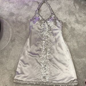 Sue Wong Nocturne Platinum color Size 6